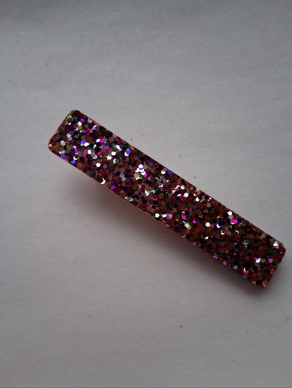 5/$25 Hand Crafted Multicolor Glitter Barrette